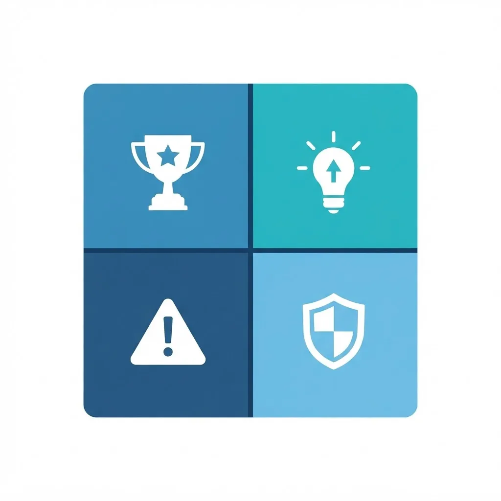 SWOT analysis matrix for B2B digital marketing strategy