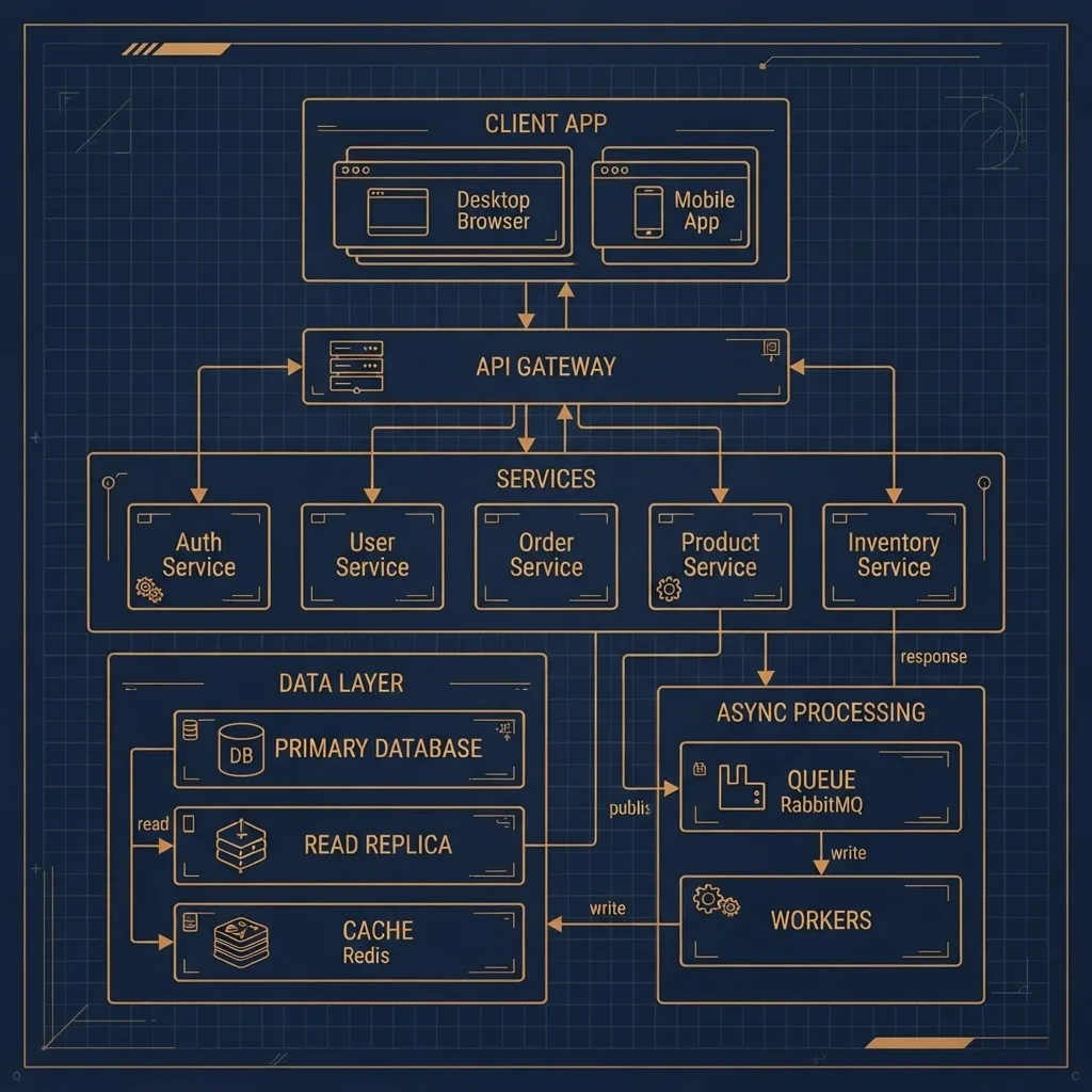 B2B web application architecture blueprint