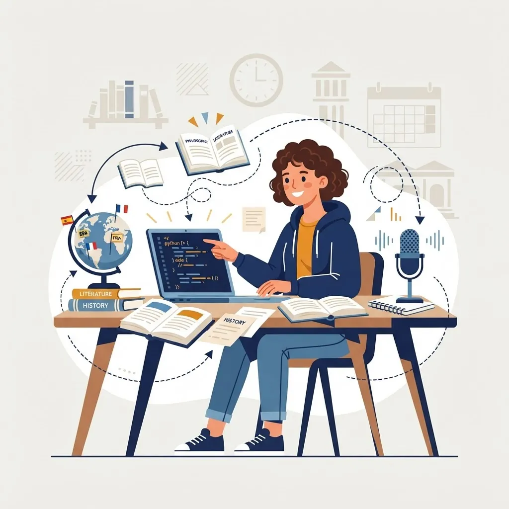 Illustration of flexible course planning in a BA computer science program