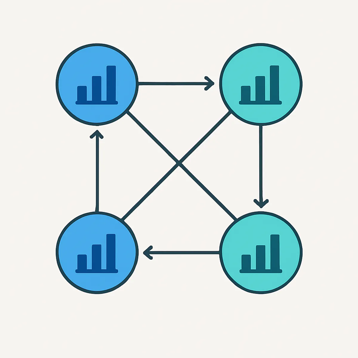 Bayesian network nodes representing uncertainty