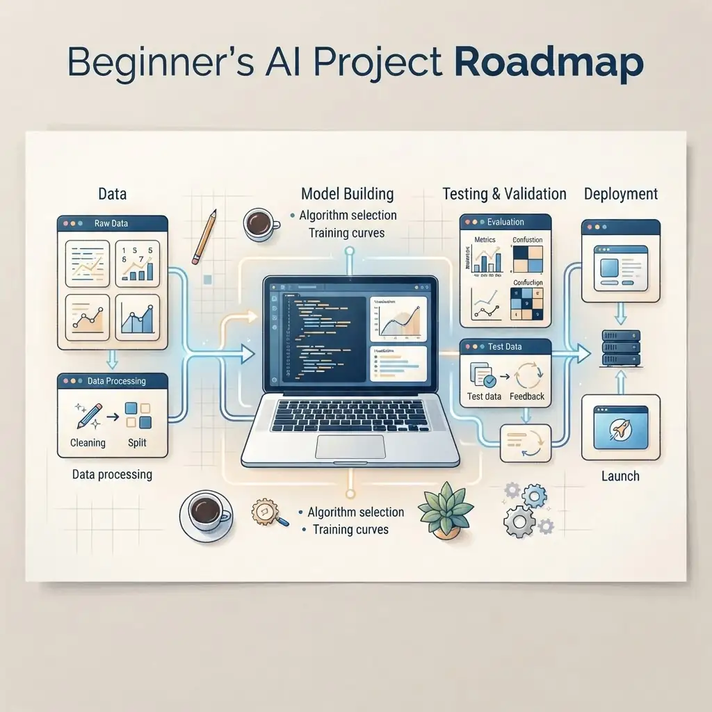 Beginner planning an AI project roadmap