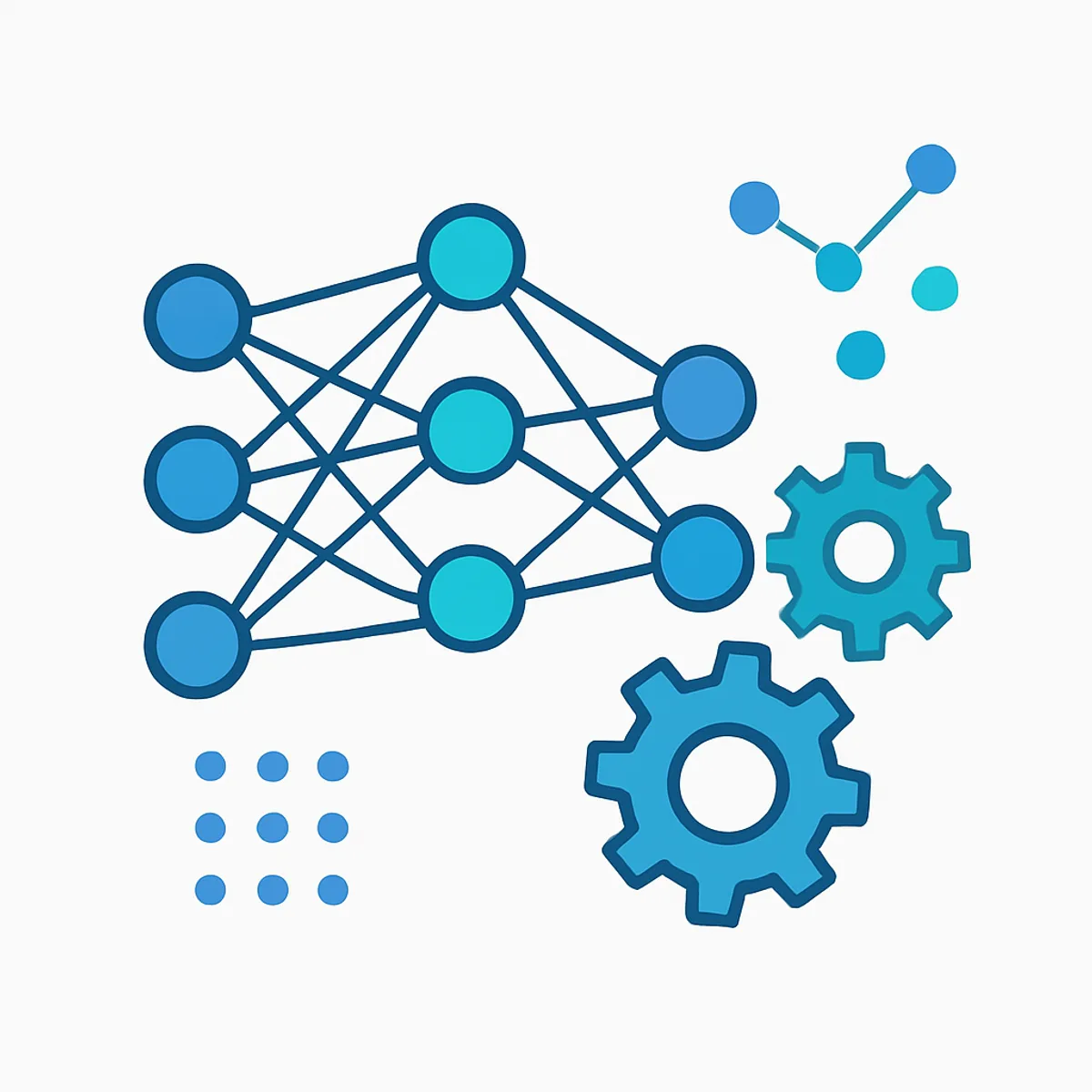 Machine learning neural network diagram