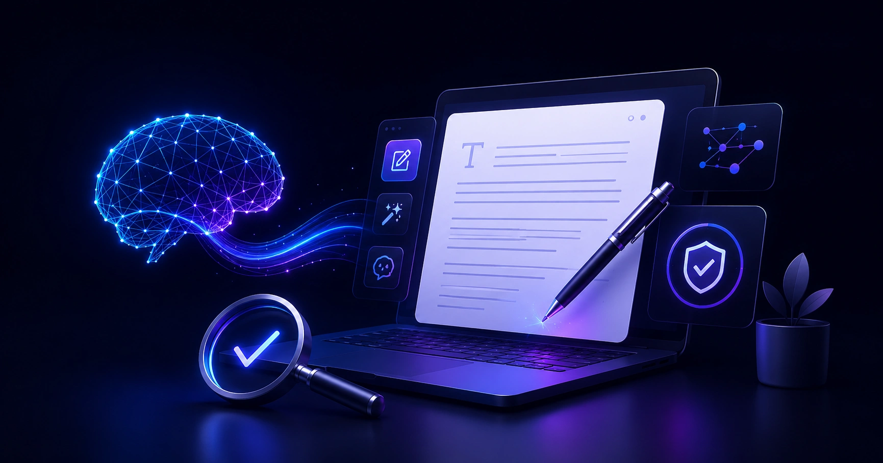 Plagiarism-free AI content writing workflow
