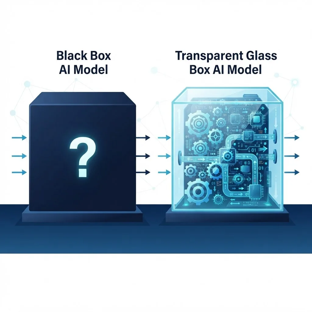 Black box versus glass box AI models comparison