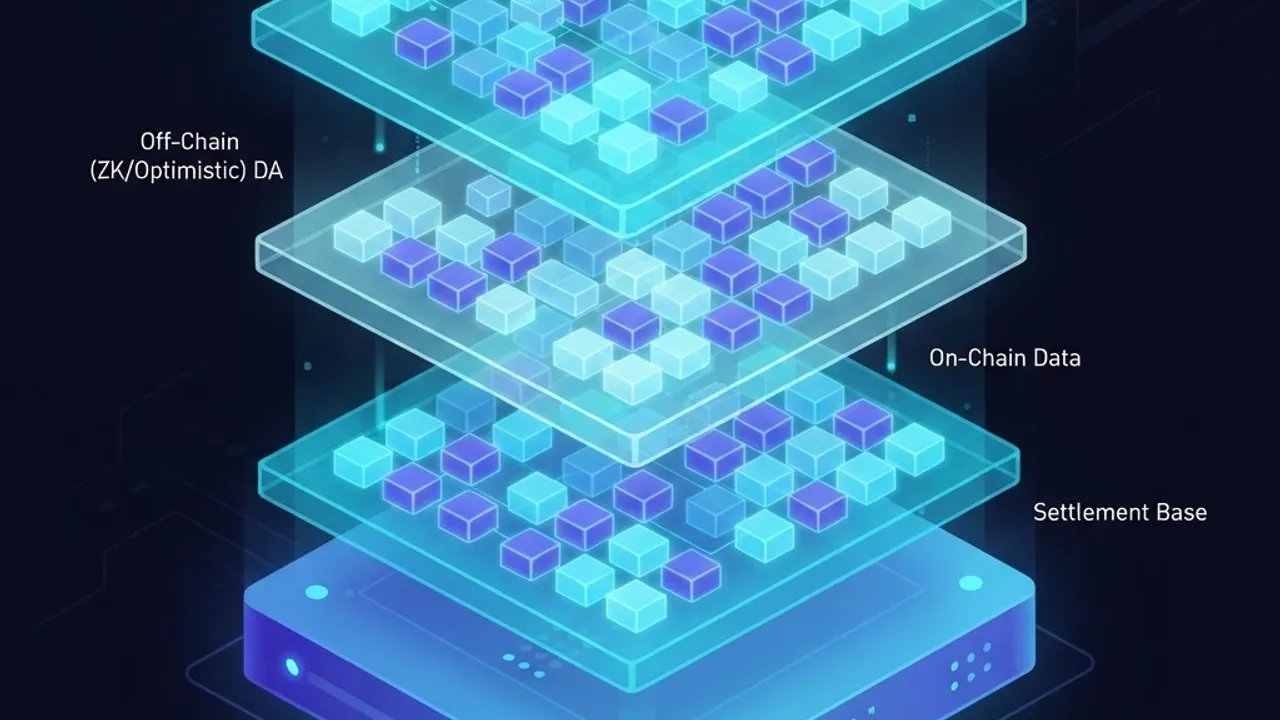 Blockchain rollup data availability layers