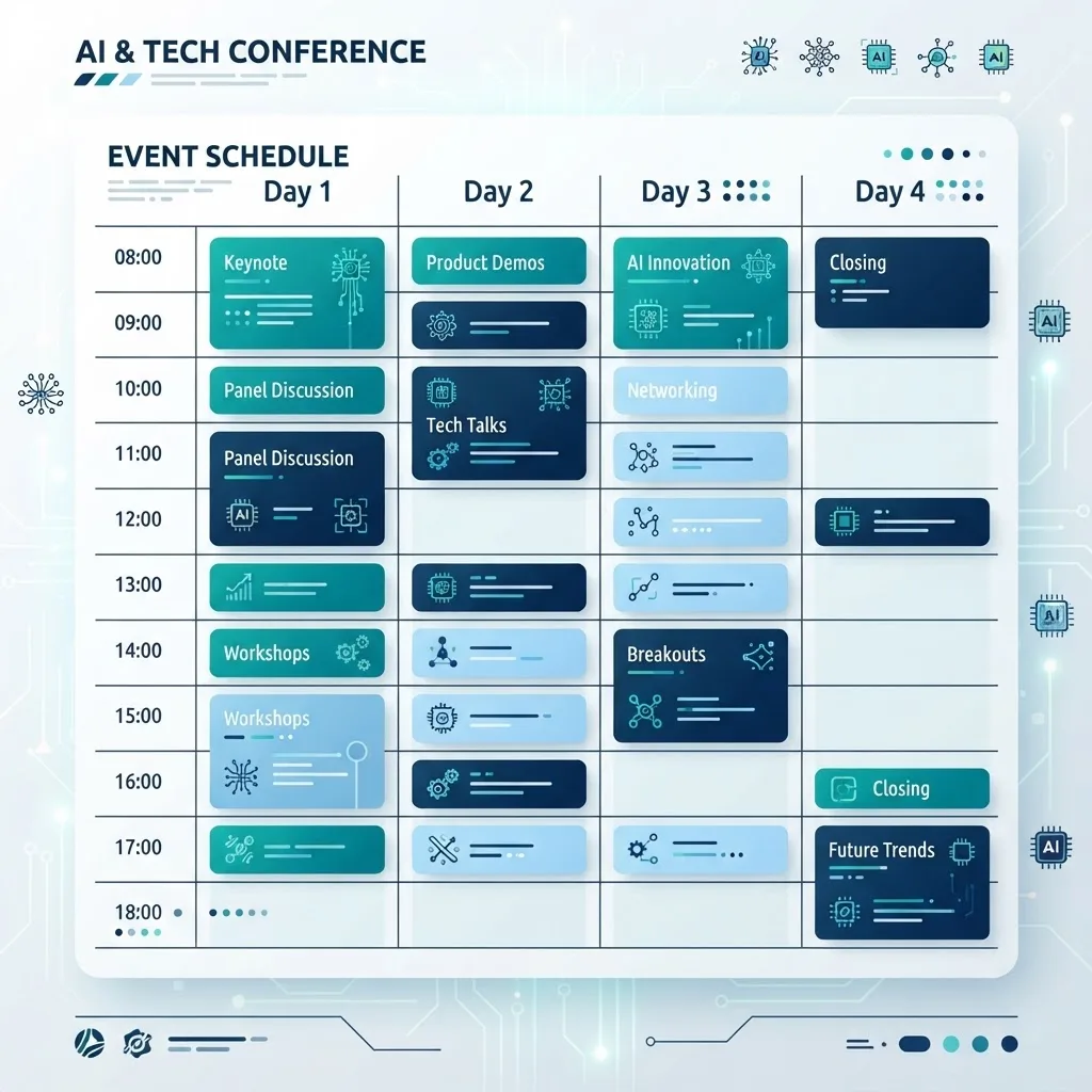 Cannes AI festival program schedule grid