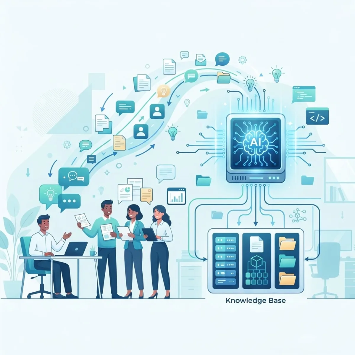 Capturing organizational knowledge with AI