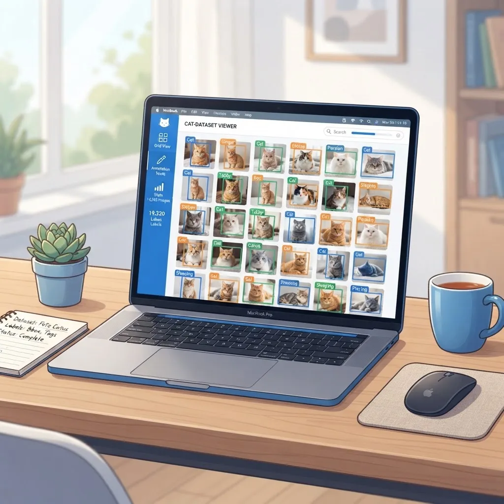 Labeled cat photo dataset preparation