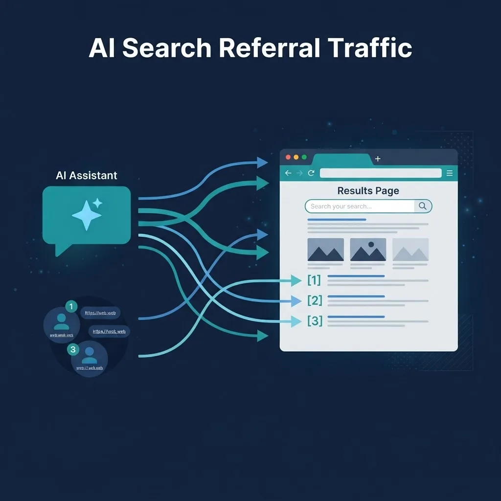 ChatGPT Search referral traffic overview diagram