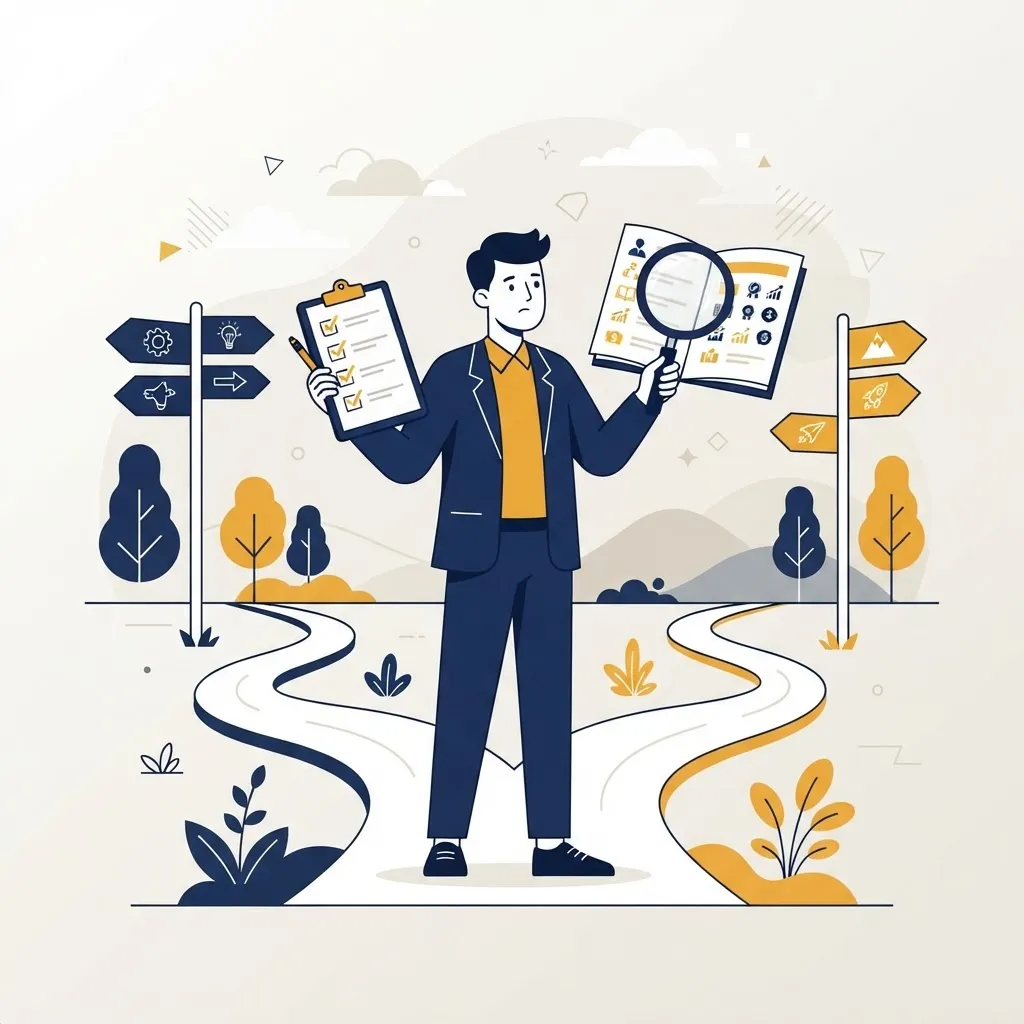 Illustration of a decision framework for choosing a computer science degree