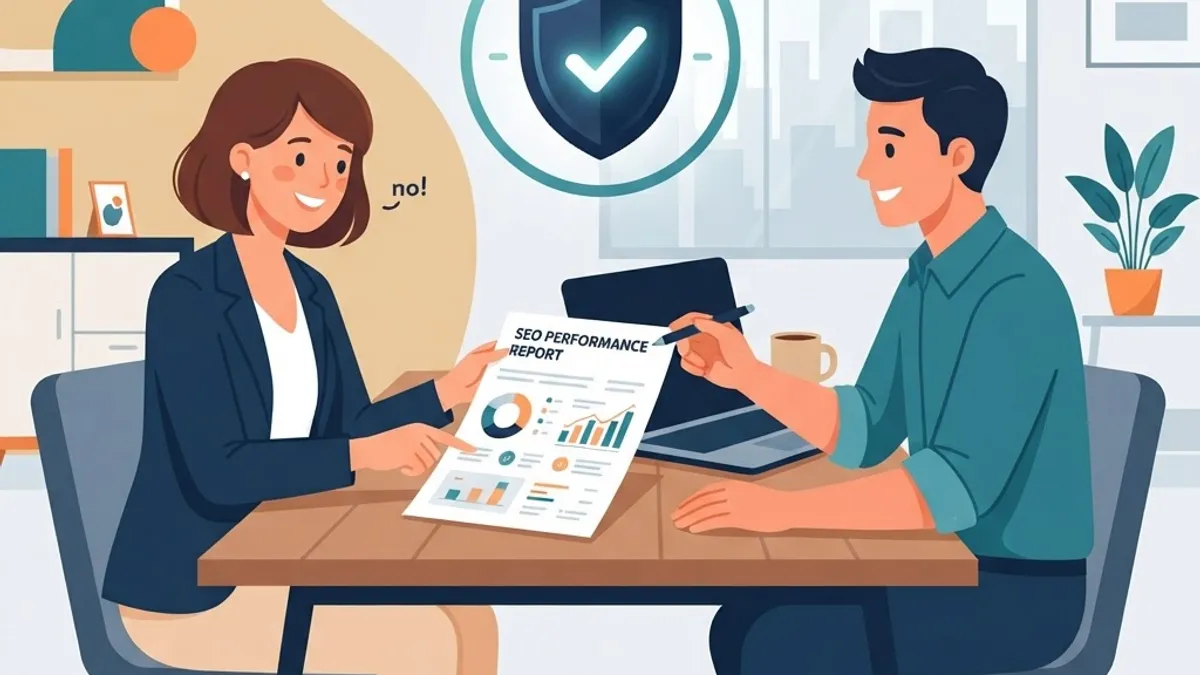 Client transparency during an SEO report review
