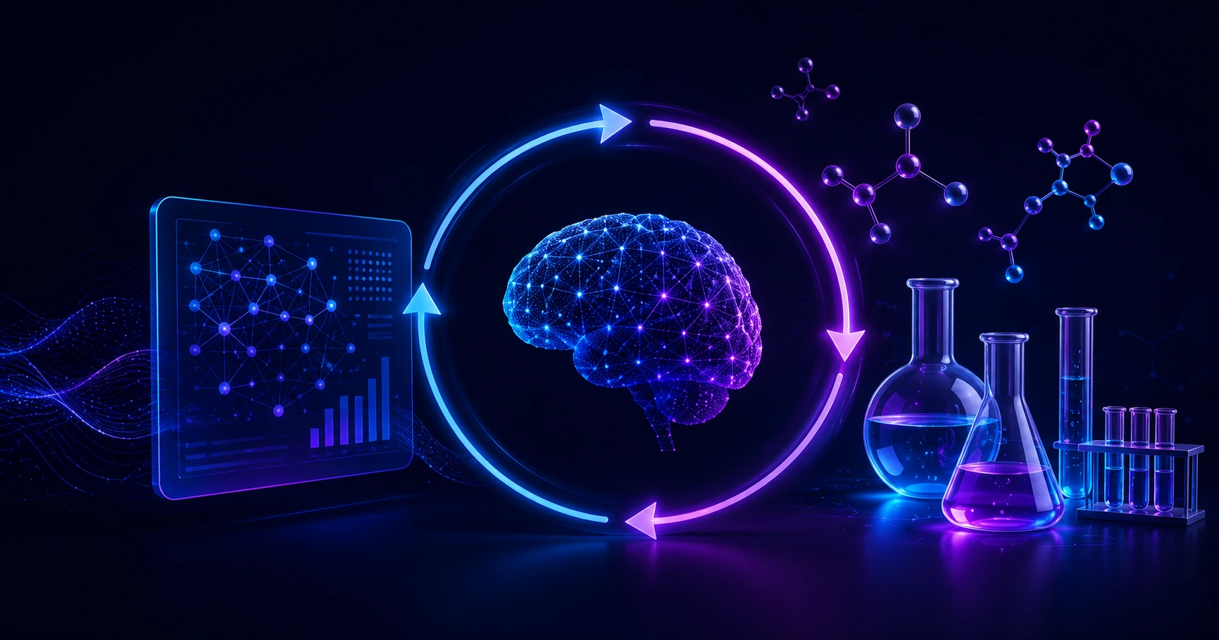 Closed Loop Transfer Enables Artificial Intelligence to Yield Chemical Knowledge