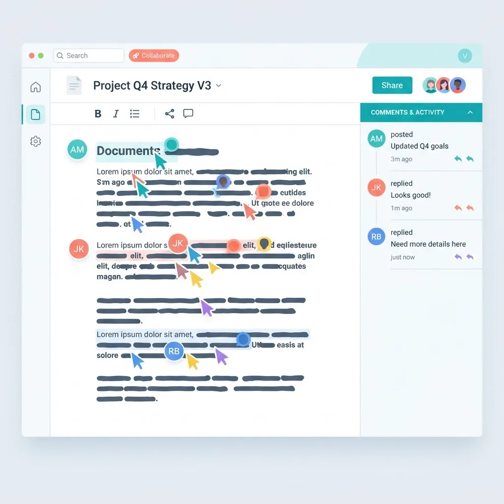Collaborative web app with multiple users editing in real time