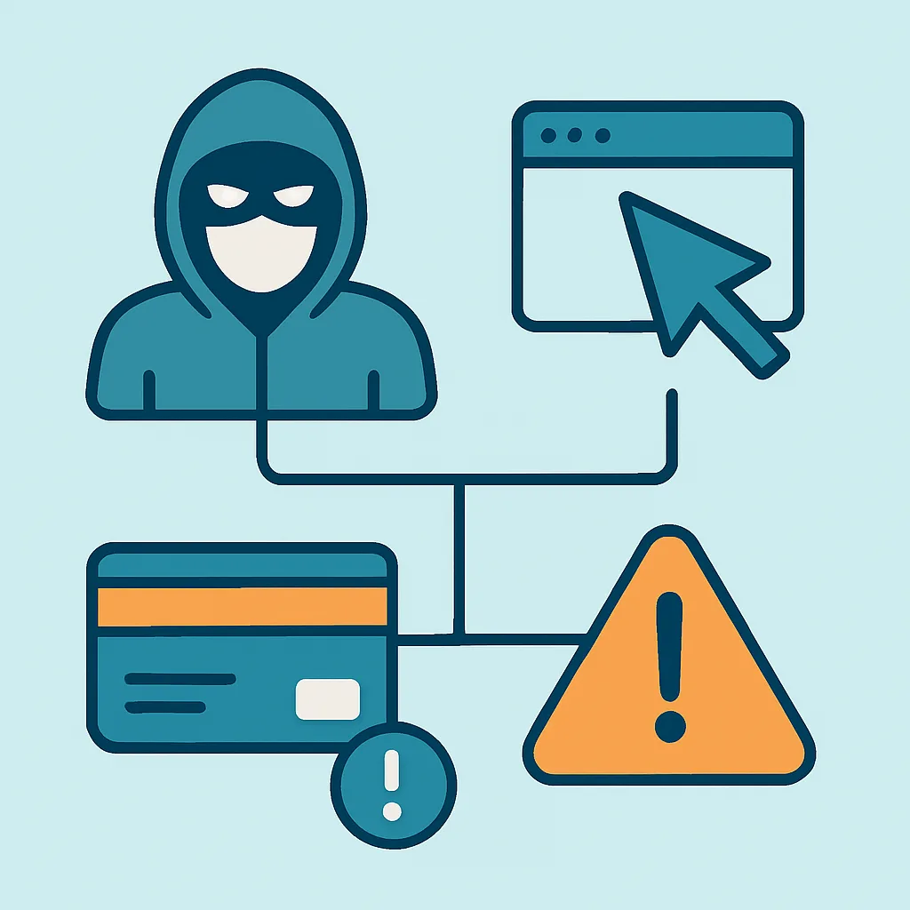 Common tech support scam tactics diagram