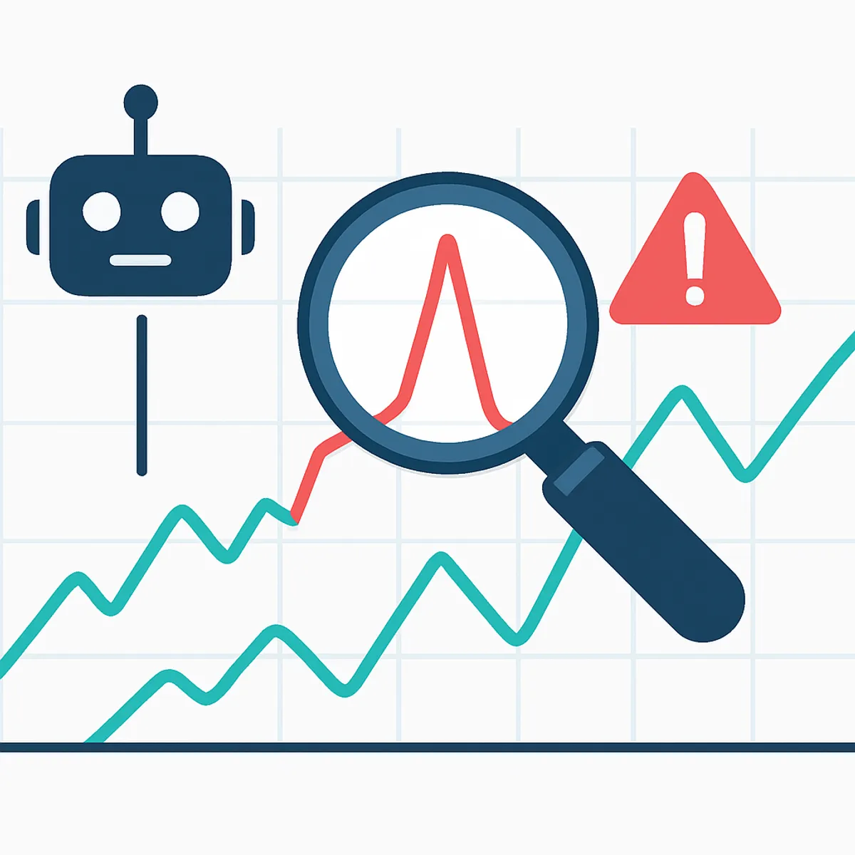 AI detecting a cost anomaly spike on a graph