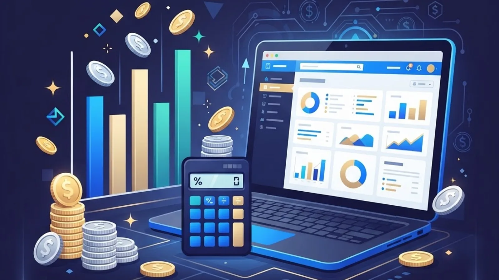 Illustration du budget et du chiffrage d'un projet d'application web