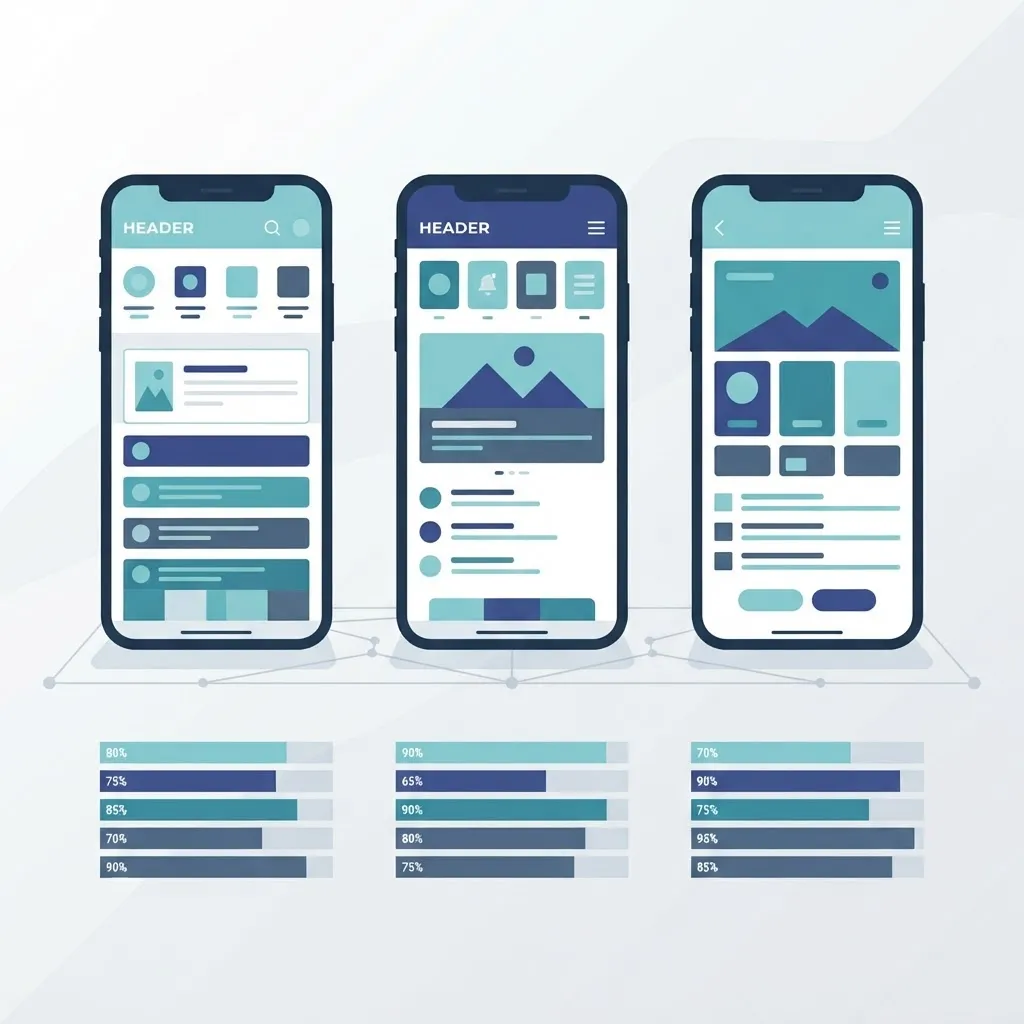 Cross-platform mobile frameworks comparison illustration