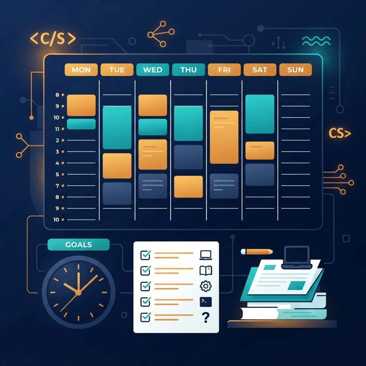 CSCI-561 weekly study schedule