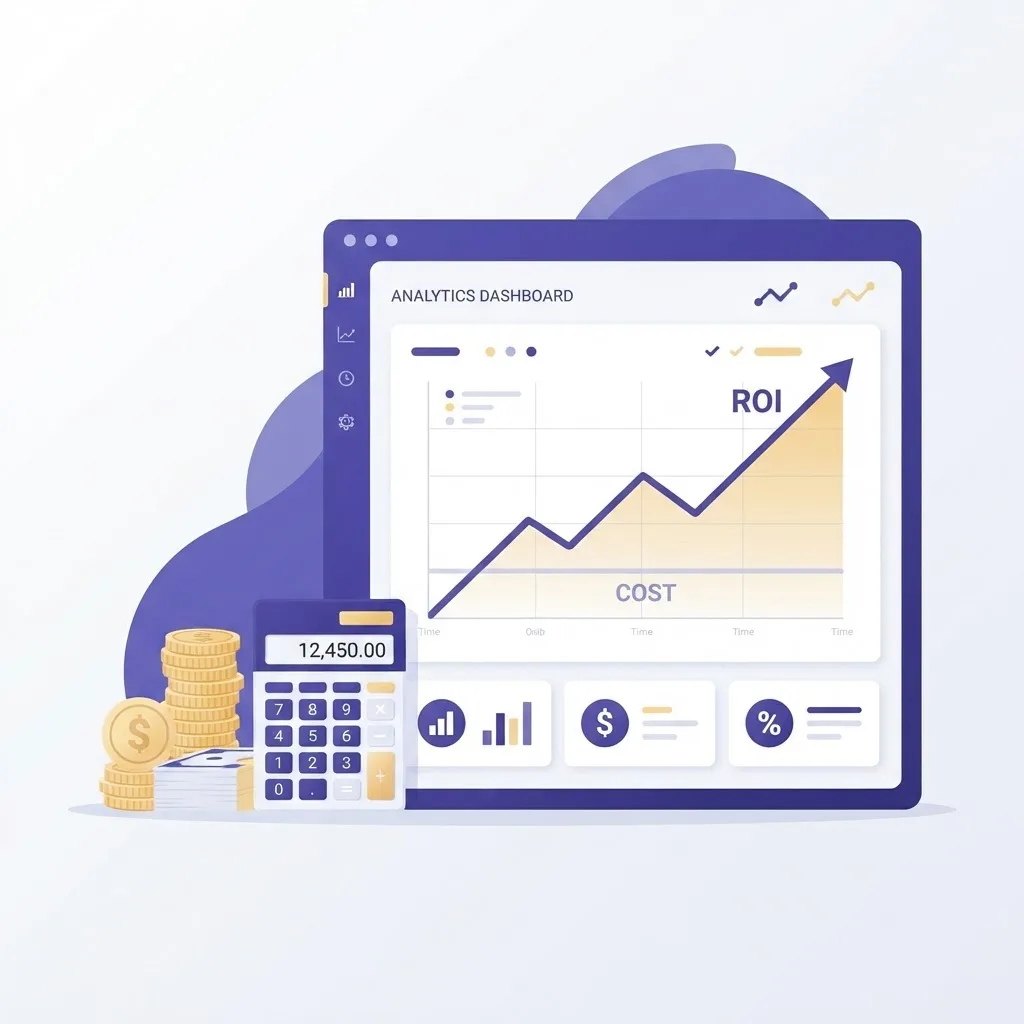 Cost versus return chart for custom .NET software investment