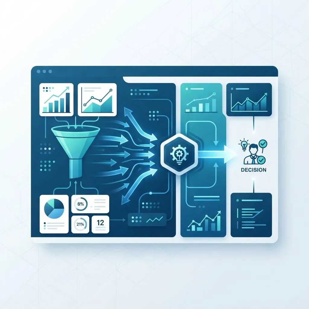 Data-driven decision framework dashboard