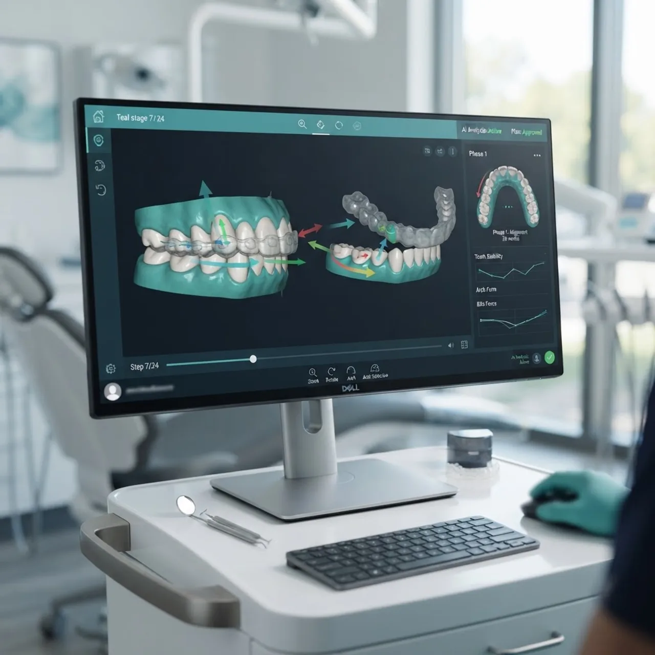 AI-driven 3D dental treatment planning interface