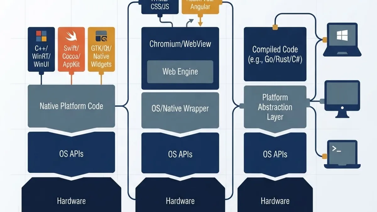 Comparison of cross-platform desktop application frameworks