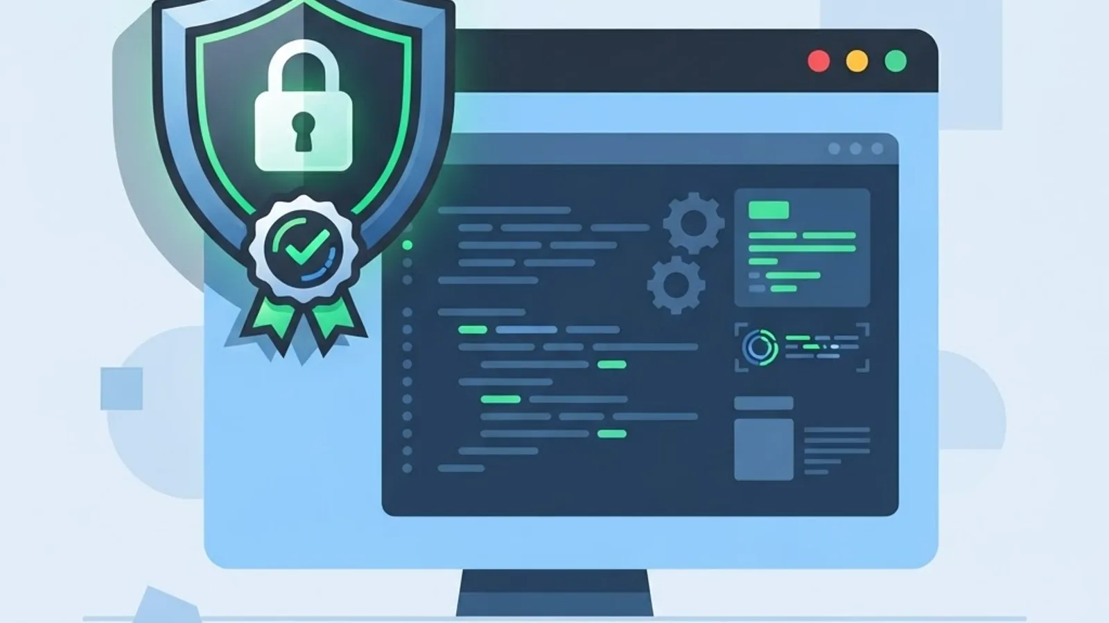 Desktop application security with code signing certificate and shield