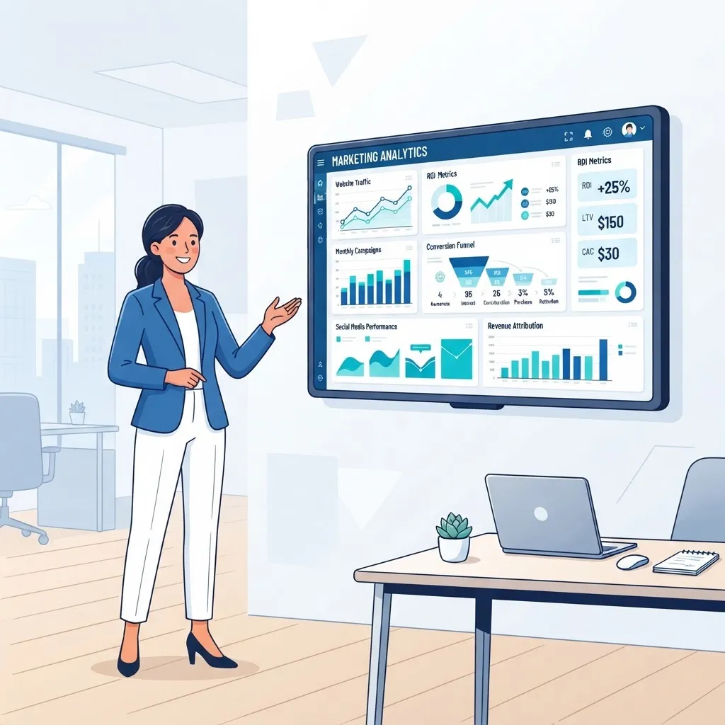 Digital marketing agency reporting dashboard example