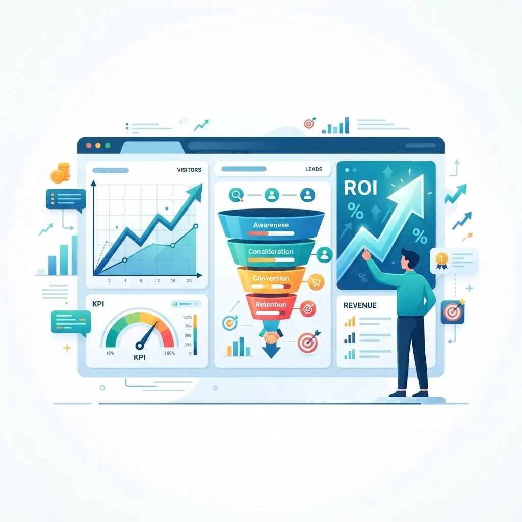 Measuring digital marketing agency results with analytics dashboards