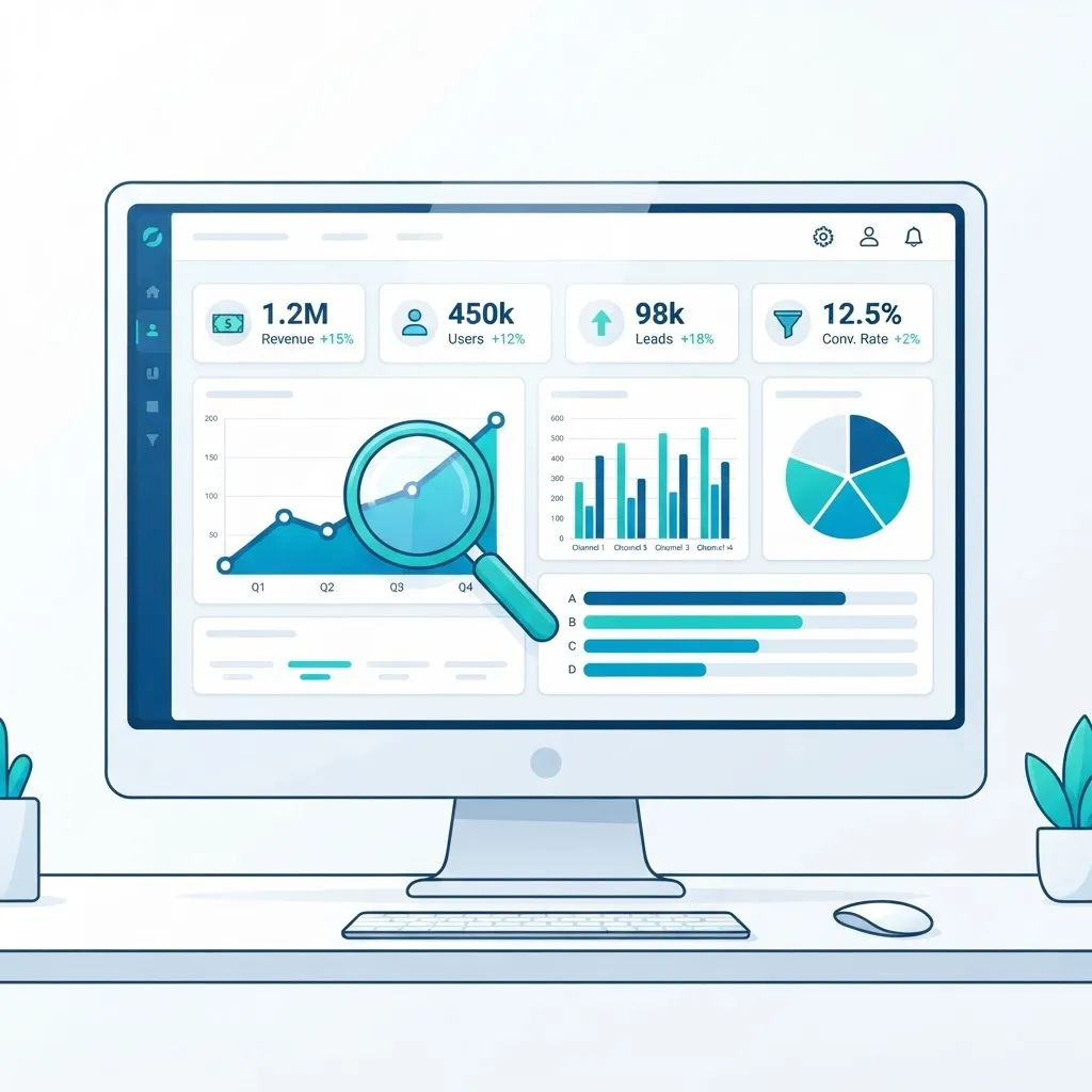 Digital marketing analytics and reporting dashboard for small businesses