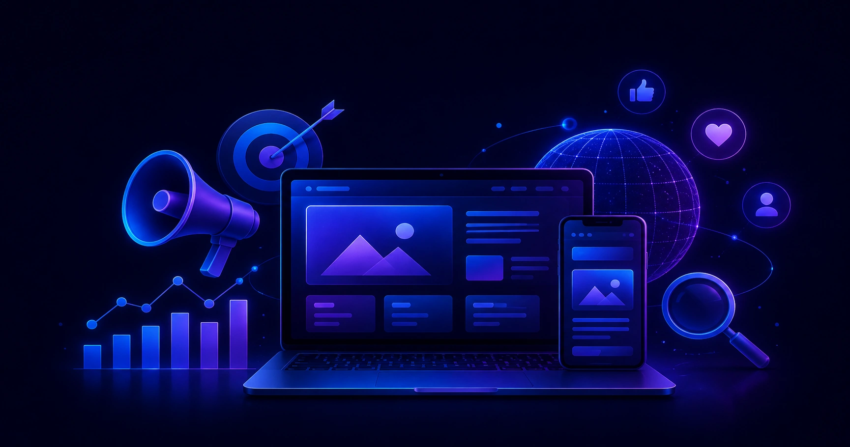 Digital marketing and web development working together