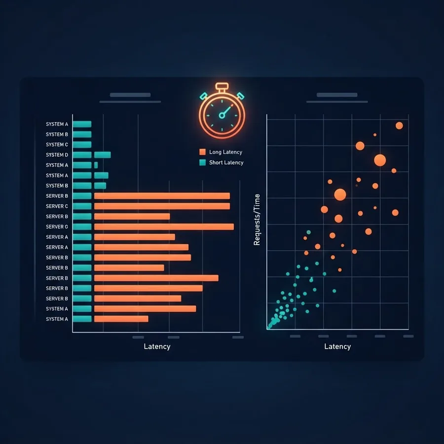 Document search latency benchmark chart