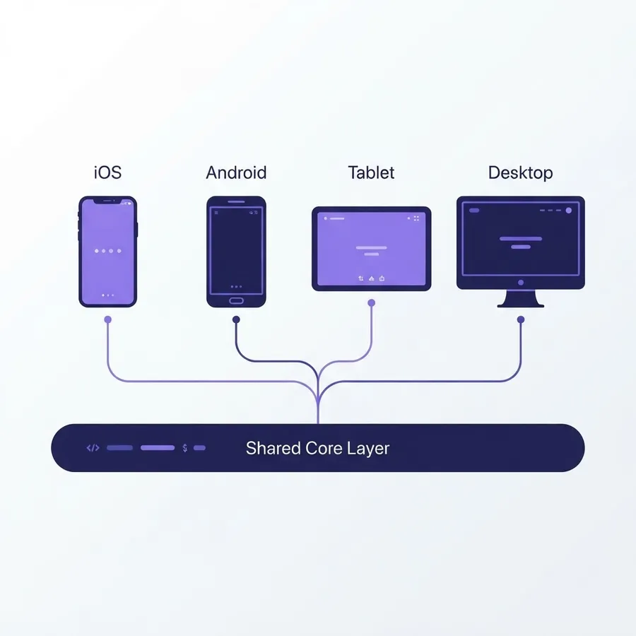 .NET MAUI mobile app architecture diagram