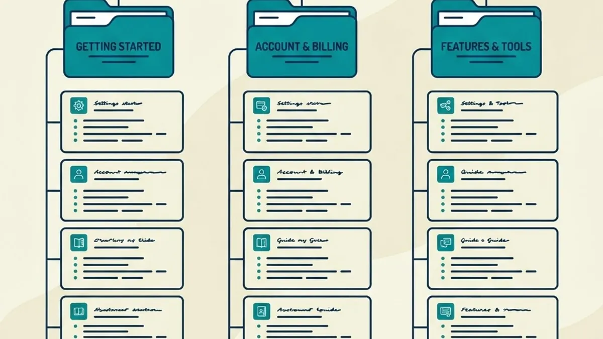 Ecommerce help center content structure