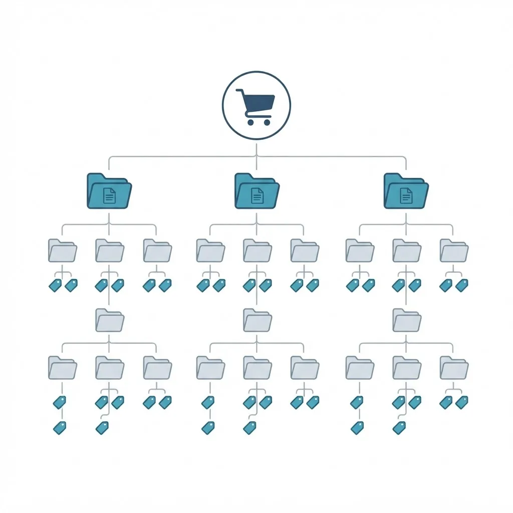 Ecommerce taxonomy structure for marketing services