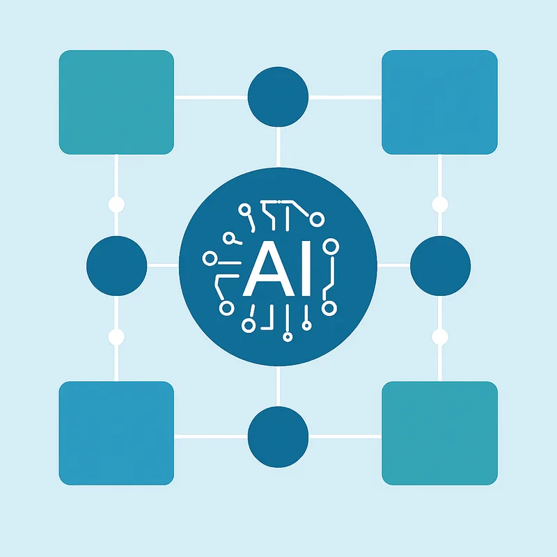 Enterprise AI strategy framework with interconnected modular blocks