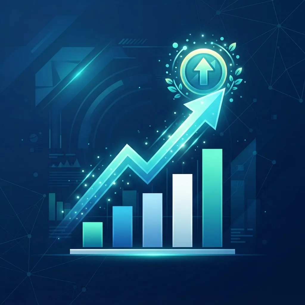 Illustration of business ROI and growth from enterprise intelligence