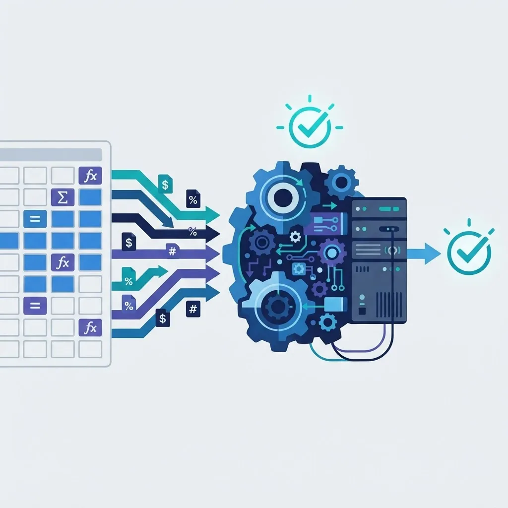 Excel formulas to backend business logic