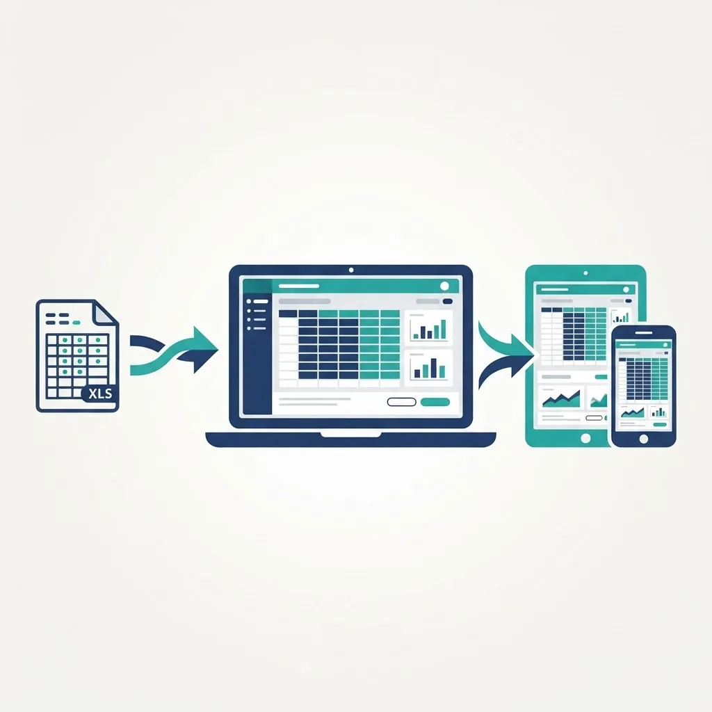 Excel to web application conversion overview