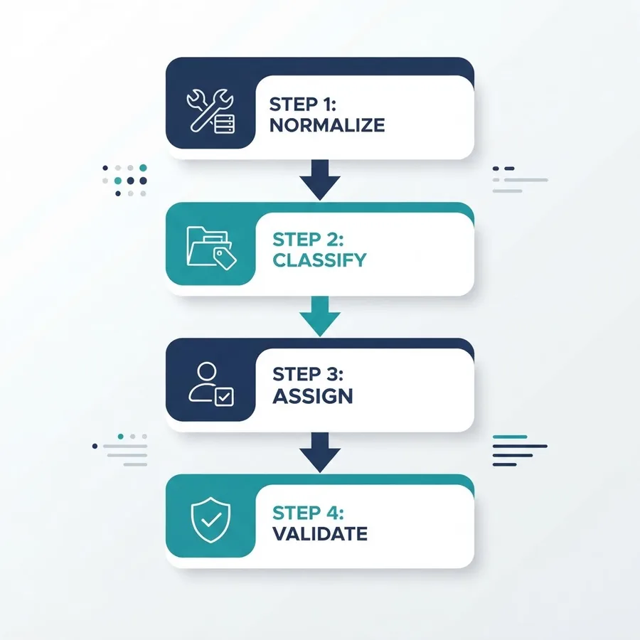 Four step executive title mapping framework