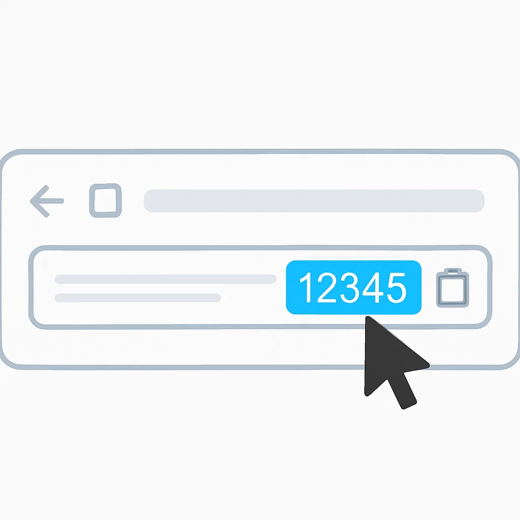 Browser URL with the selected ad id parameter highlighted