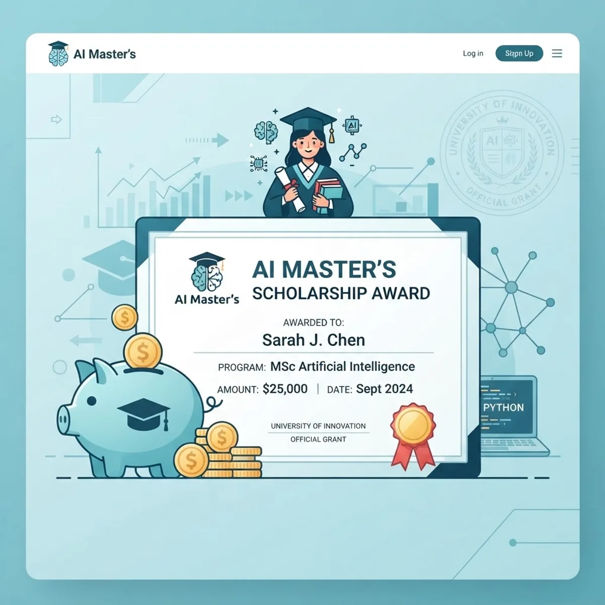 Financial aid and scholarships for AI master's students