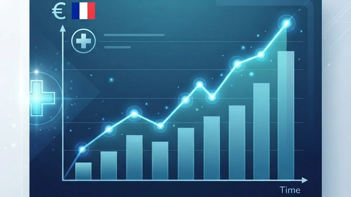 France healthcare AI market growth chart