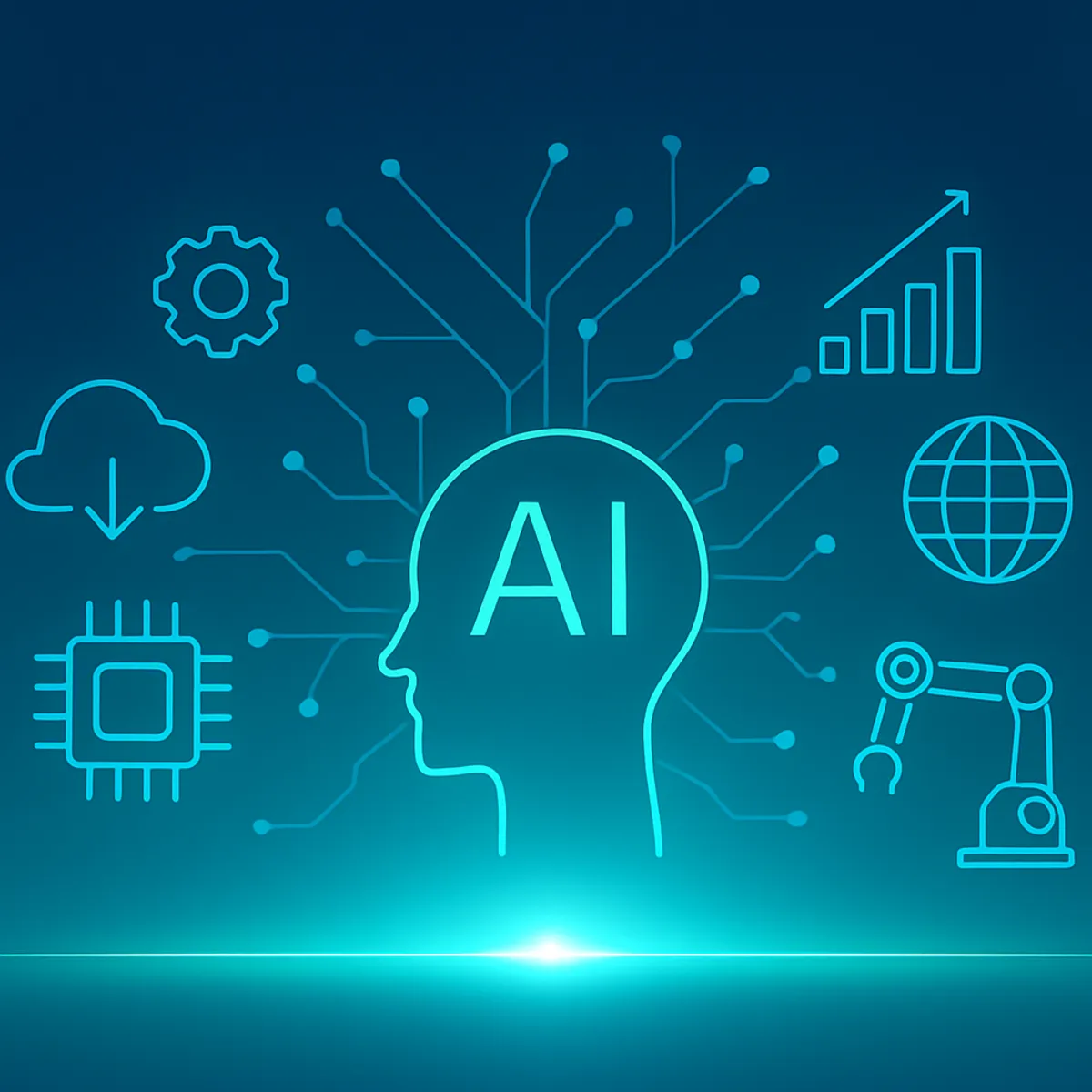 Future of AI trends illustration
