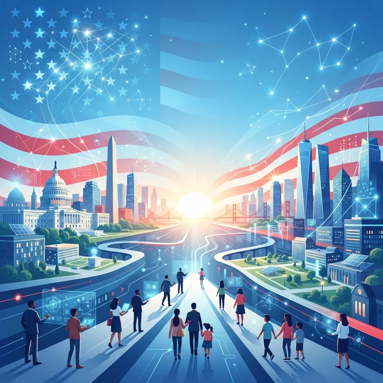 Optimistic vision of America's intelligent AI future