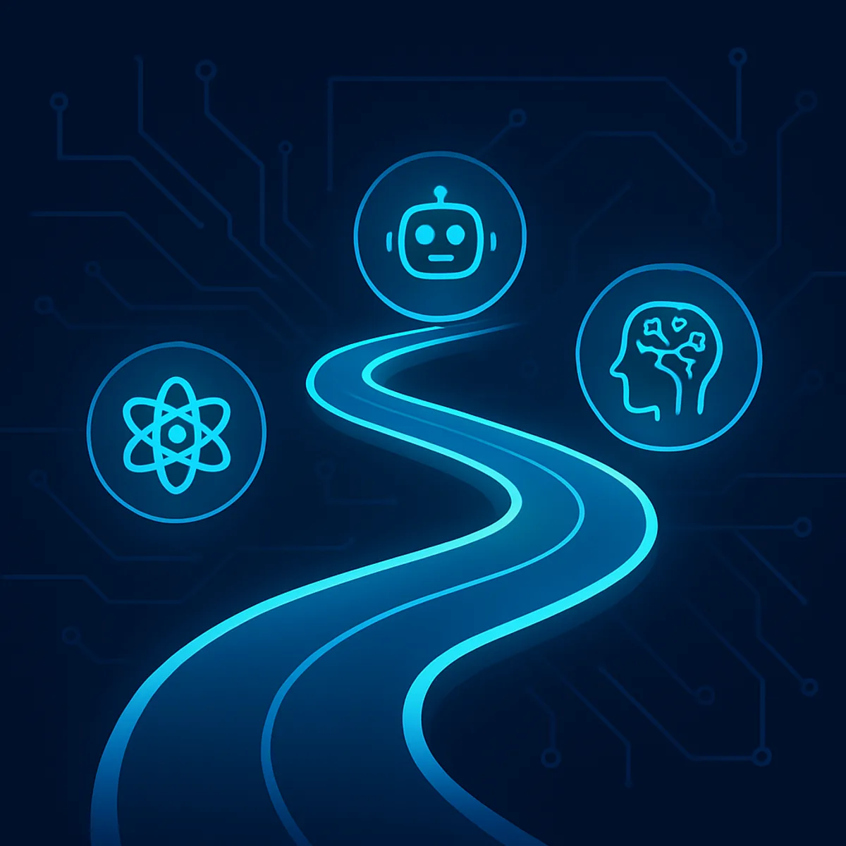 Future AI and computer science trends roadmap with milestones