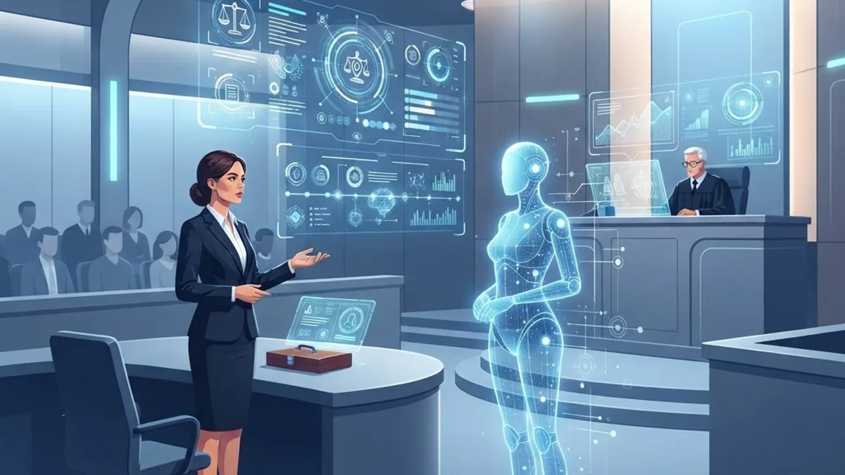 Future of AI in the legal industry with holographic courtroom