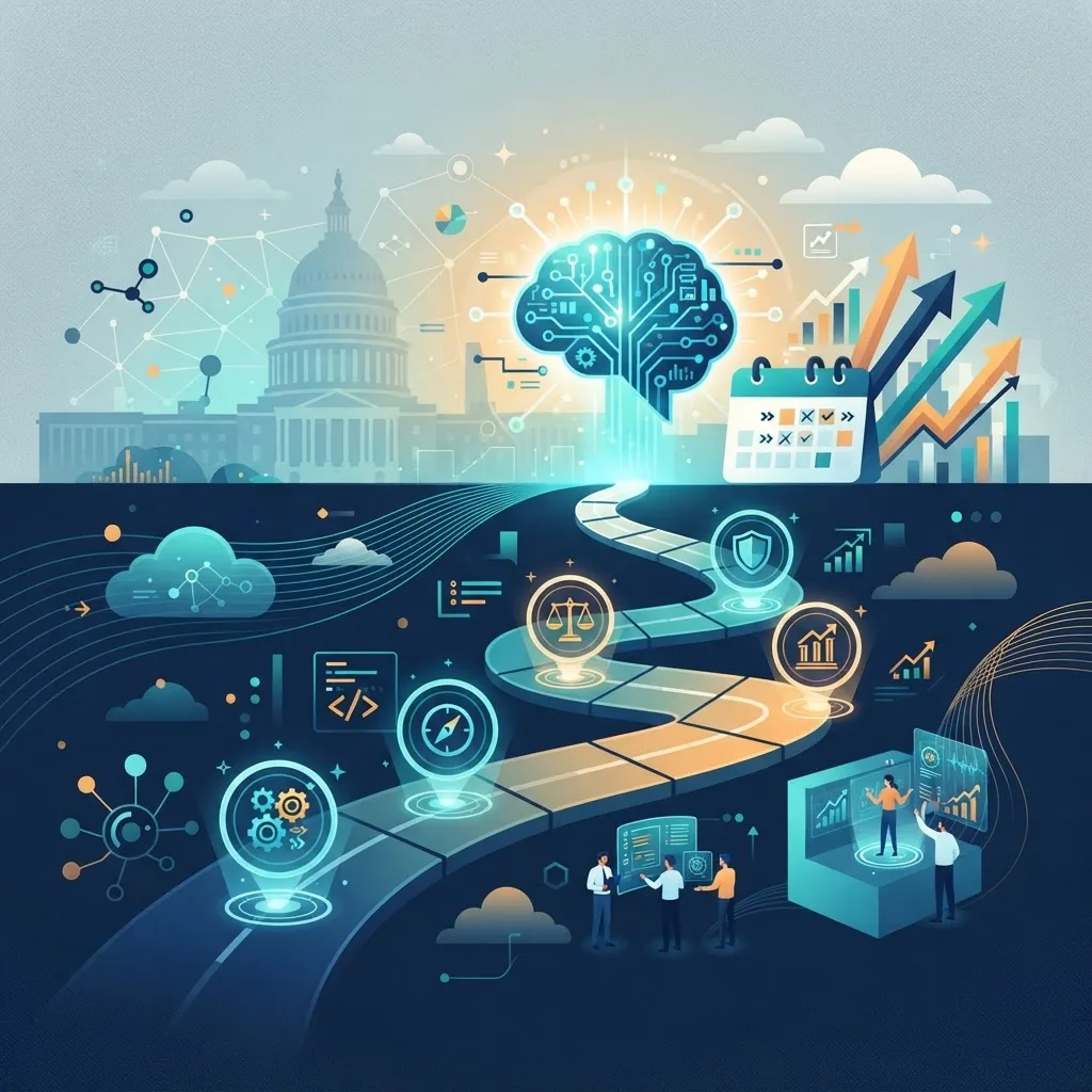 Future of AI regulation trends illustration