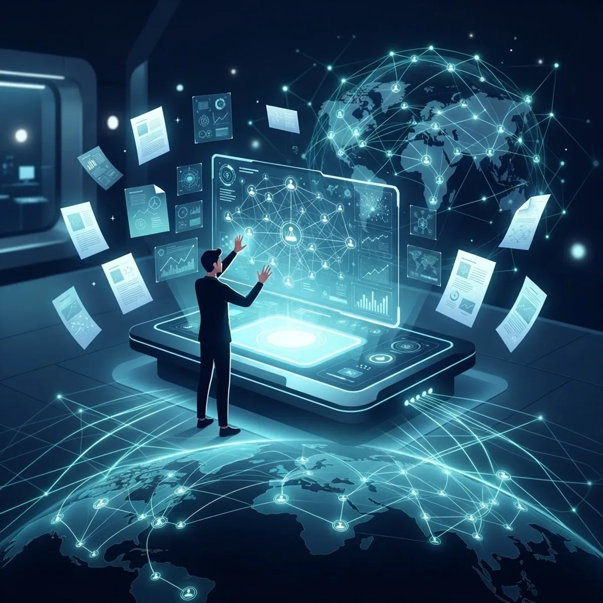 Future of AI research publishing illustration