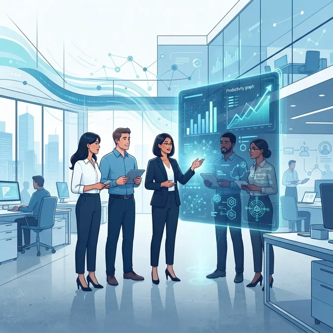 Generative AI enterprise adoption illustration